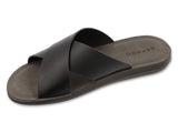 Men's Black Slide On Sandals / Slippers INBLU | 158M026