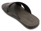 Men's Black Slide On Sandals / Slippers INBLU | 158M026