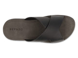 Men's Black Slide On Sandals / Slippers INBLU | 158M026