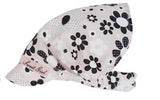 100% Cotton Summer Floral Head Scarf with Visor and Back Band - 6-10 years | 44/305-52