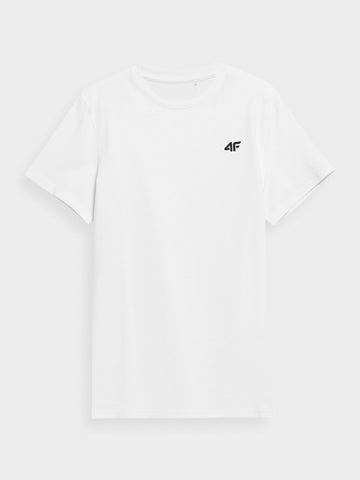 Men's 4F White T-shirt with Logo | TSHM0876-10S
