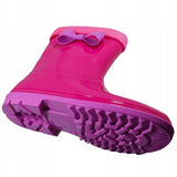Pink Rain Boots with Pink Cuff and Bow | Y053-NP