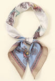 Silk Feel Soft Scarf with Horse Pattern | HAL-234