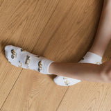 Steven Boy's White Socks with Excavator Pattern | ART-004RA215