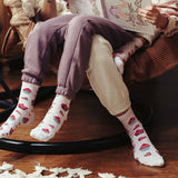 Steven White Girl's Socks with Muffin Pattern | ART-084XA001