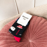 Steven Women's Dark Blue Crew Socks with Polish Highlander Pattern | ART-118KJ058