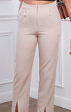 Italian-style Elegant Beige Pants | 2663-BE