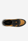 Wojas Black and Light Brown Leather Sneakers | 1013278