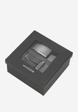 Wojas 2 in 1 Black & Navy Blue Leather Double Sided Belt Gift Set  | 9590156
