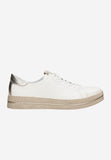 Wojas White Leather Sneakers with Decorative Sole | 4621478