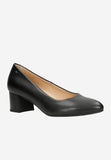 Wojas Black Leather Pumps | 3512151