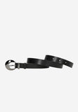 Wojas Women's Black Leather Belt with Original Buckle | 9309151