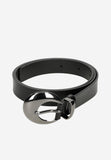 Wojas Women's Black Leather Belt with Original Buckle | 9309151