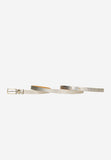 Wojas Women's Thin Golden Leather Belt | 9301058
