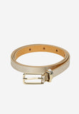 Wojas Women's Thin Golden Leather Belt | 9301058