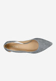 Wojas Blue Velour Ballet Flats | 4403666