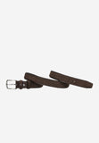 Wojas Dark Brown Leather Prong Buckle Belt | 9310772
