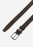 Wojas Dark Brown Leather Prong Buckle Belt | 9310772