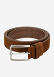 Wojas Light Brown Perforated Leather Belt | 9310663