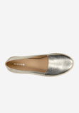 Wojas Golden Leather Espadrilles Slip-On Flats | 4627758