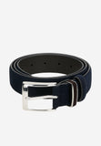 Wojas Dark Blue Leather Belt | 9310366