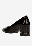 Wojas Dark Maroon Leather Heels | 3515436
