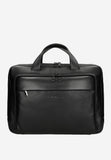 Wojas Large Black Leather Messenger Bag | 8005851