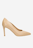 Wojas Beige Leather High Heels | 3516354