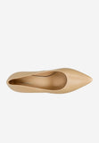 Wojas Beige Leather High Heels | 3516354