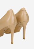 Wojas Beige Leather High Heels | 3516354