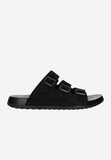 Wojas Black Leather Slide Sandals | 3203321