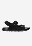Wojas Black Nubuck Leather Sandals | 2902021