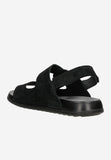Wojas Black Nubuck Leather Sandals | 2902021