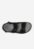 Wojas Black Nubuck Leather Sandals | 2902021