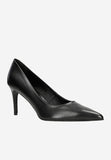 Wojas Black Leather High Heels | 3517451