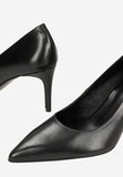 Wojas Black Leather High Heels | 3517451