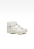 Bartek Girls' Silver Prophylactic Leather Ankle Sneakers | 91764-025