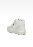 Bartek Girls' Silver Prophylactic Leather Ankle Sneakers | 91764-025