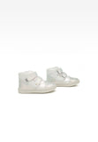 Bartek Girls' Silver Prophylactic Leather Ankle Sneakers | 91764-025
