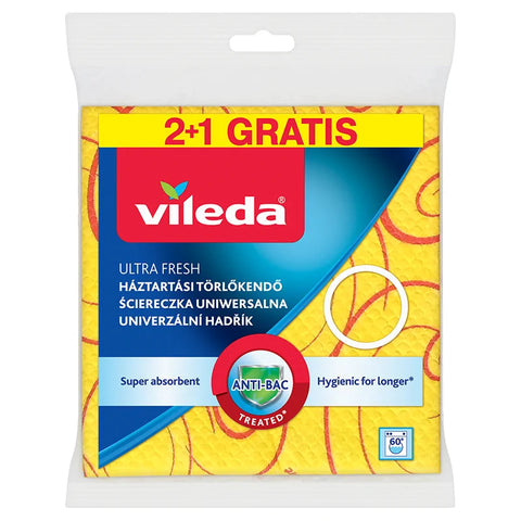 VILEDA Ultra Fresh Cleaning Cloth Set with Silver Ions | VI-006