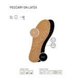 Elegant Leather Shoe Insole - COCCINE PECCARY ON LATEX | CO-02