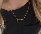 Stainless Steel Mama Charm Necklace | BLU-054