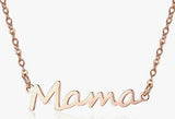 Stainless Steel Mama Charm Necklace | BLU-054