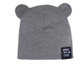 Boys' Dark Gray Hat with Bear Ears - 4-5 Years | 48/096-DG