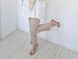 Italian-style Elegant Beige Pants | 2663-BE