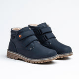 Wojtyłko Boys' Dark Blue Insulated Ankle Boots | 5Z23015-DB