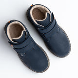 Wojtyłko Boys' Dark Blue Insulated Ankle Boots | 5Z23015-DB