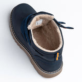 Wojtyłko Boys' Dark Blue Insulated Ankle Boots | 5Z23015-DB