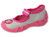 Befado Pink & Gray Koala Daycare Slippers SPEEDY | 109P251