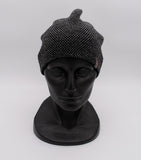 Men's Beanie with Gray Patch | 16AC2226-BLW